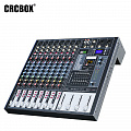 CRCBox MR-8300  аналоговый микшер, 8 входов, 3-полосный эквалайзер, Bluetooth