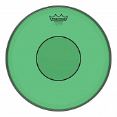 Remo P7-0314-CT-GN  14"Powerstroke 77  пластик 14" для барабана прозрачный, двойной, зеленый