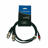 American DJ AC-2XF-2R/1.5 соединительный кабель 2 х XLR"мама" - 2 х RCA, 1.5 метра