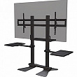 Wize Pro RSS100 стационарная стойка Wize для широкоформатных и интерактивных панелей 70"-100", нагрузка до 136 кг, цвет черный