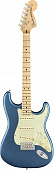 Fender American Performer Stratocaster®, MN, Satin Lake Placid Blue  электрогитара, цвет синий, в комплекте чехол