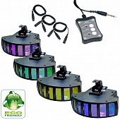 American DJ Saturn TriLED SYS светодионый эффект, 4 прибора с контроллером и кабелями