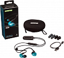 Shure SE215SPE-B+BT2-EFS беспроводные внутриканальные Bluetooth наушники, цвет прозрачный голубой