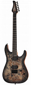 Schecter C-6 Pro CB гитара электрическая шестиструнная, цвет угольный бёрст