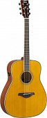 Yamaha FG-TA VT  трансакустическая гитара, цвет винтажный натуральный, корпус вестерн