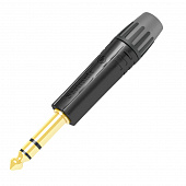 Seetronic MP3X-BG кабельный разъём Jack 6.3 мм TRS чёрный, позолоченные контакты