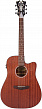 D'Angelico Premier Bowery LS MS  электроакустическая гитара, цвет натуральный