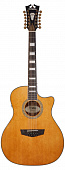 D'Angelico Premier Fulton VN  электроакустическая 12-струнная гитара, цвет натуральный