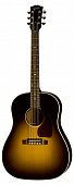 Gibson J-45 Standard Vintage Sunburst + Case электроакустическая гитара с кейсом, цвет санбёрст