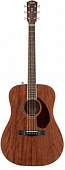 Fender PM-1 Dreadnought All Mahogany with Case, Natural акустическая гитара, цвет натуральный
