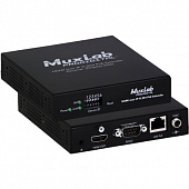 MuxLab 500762-RX  приемник-декодер HDMI и Audio over IP, сжатие H.264/H.265, с PoE