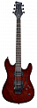 Framus Diablo Progressive X BU BKSBT BK  электрогитара с чехлом, цвет красный бёрст