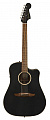 Fender Redondo Special MBK w/bag электроакустическая гитара с чехлом, цвет черный матовый