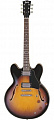 Burny RSA65 BS  электрогитара концепт Gibson® ES®-335 с кейсом, коричневый санбёрст