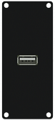 Caymon CASY161/B модуль Casy снабжен гнездом USB 2.0 A с обеих сторон модуля