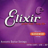 Elixir 11002 NanoWeb струны для акустической гитары