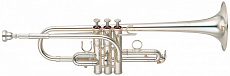 Yamaha YTR-9610  труба Eb/D, ручная работа, лёгкая, посеребренная