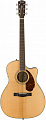 Fender PM-4CE Auditorium LTD Natural электроакустическая гитара, серия Paramount, цвет натуральный
