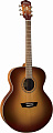 Washburn WMJ7S-ATBM акустическая гитара MiniJumbo, цвет тобачный санбёрст, матовый