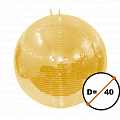 Stage4 Mirror Ball 40G классический зеркальный диско-шар, диаметр 40 см, золотистый цвет ячеек