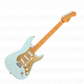 Fender Squier 40th Ann Stratocaster MN Aged Hardware Satin Sonic Blue электрогитара, цвет голубой