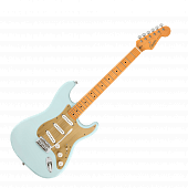 Fender Squier 40th Ann Stratocaster MN Aged Hardware Satin Sonic Blue электрогитара, цвет голубой