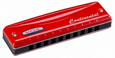 VOX Continental Harmonica Type-2-C губная гармоника, тональность До мажор, цвет красный