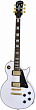 Epiphone Les Paul Custom Pro Alpine White электрогитара, цвет белый 