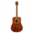 Rockdale Aurora D6 Gloss All-Mahogany акустическая гитара дредноут, цвет натуральный, глянцевое покрытие