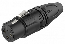Roxtone RX3F-BS разъем cannon кабельный "мама" 3-х контактный, цвет черный