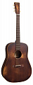 Martin D-15M Streetmaster  акустическая гитара Dreadnought с чехлом, икуственно состаренное покрытие, цвет коричневый