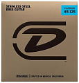 Dunlop Stainless Steel Flatwound DBFS45125  струны для 5 стр. бас-гитары, 45-125