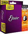 Elixir 16538 комплект струн 80/20 Bronze Acoustic Nanoweb