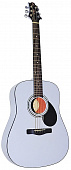 Greg Bennett D1/PW акустическая гитара, цвет белый металлик