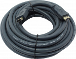 Wize CP-HM-HM-7.5M кабель HDMI , 7.5 м, v.2.0, K-Lock, soft cable, 19M/19M, позол.разъемы, экран, темно-серый, пакет