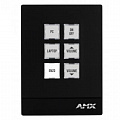 AMX FG2102-06L-BL massio  6-кнопочный Ethernet ControlPad, черный, горизонтальный MCP-106L-BL