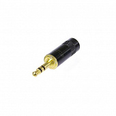 Neutrik NYS231BG-LL кабельный разъем Jack 3.5 мм TRS (стерео) штекер металический черненый корпус, золоченые контакты, для кабеля Ø до 8.5мм