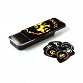 Dunlop Jimi Hendrix Aura Mandala JHPT16H Pick Tin  сувенирный набор медиаторов в пенале, жесткие, 6 шт.