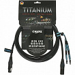 Klotz Titanium StarQuad TI-M0300 микрофонный кабель, длина 3 метра, цвет черный