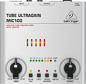 Behringer MIC100 Tube UltraGain ламповый микрофонный предусилитель с лимитером
