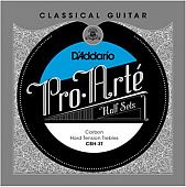 D'Addario CBH-3T 1/2 струны для классической гитары, калибр .0248, .0280, .0339, сильное натяжение