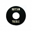Hosco H-LP-SW-B  накладка "Rhythm-Treble" под 3-позиционный переключатель, черная