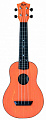 Flight TUS 35 OR  укулеле сопрано, пластик, цвет оранжевый
