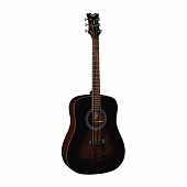 Dean SA DREAD VB акустическая гитара, дредноут, 25 1/2' (648 мм), цвет черный берст