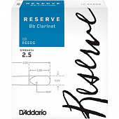 D'Addario DCR1025  трости для кларнета Bb, Reserve (2 1/2), 10 шт. в пачке