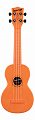 Waterman by Kala KA-SWF-OR Fluorescent Orange, Soprano Ukulele укулеле сопрано, цвет флуоресцентный оранжевый