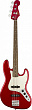 Fender Squier Contemporary Jazz Bass® Laurel Fingerboard Dark Metallic Red бас-гитара, цвет красный металлик