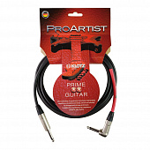 Klotz ProN060PR Pro Artist инструментальный кабель, длина 6 метров, разъемы Neutrik Mono Jack (прямой-угловой)