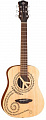 Luna SAF PCE акустическая гитара 3/4, цвет натуральный, чехол в комплекте