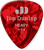 Dunlop Celluloid Red Pearloid Heavy 483P09HV 12Pack  медиаторы, жесткие, 12 шт.